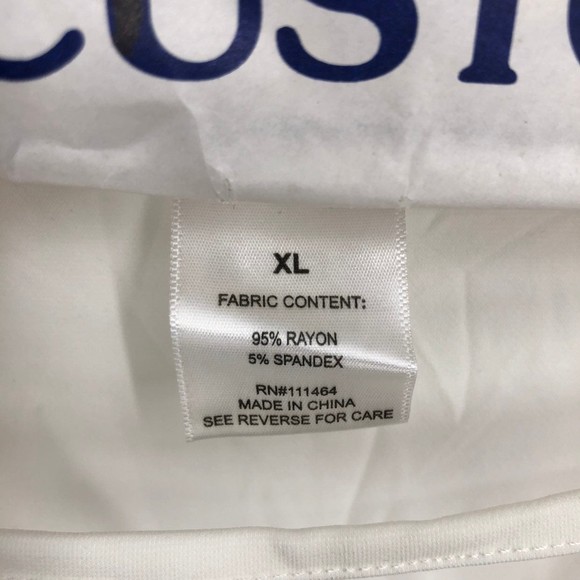 Masseys Silky Rayon Spandex Tank Top w/Plunging V Neckline & Lattice sz XL - Picture 5 of 5